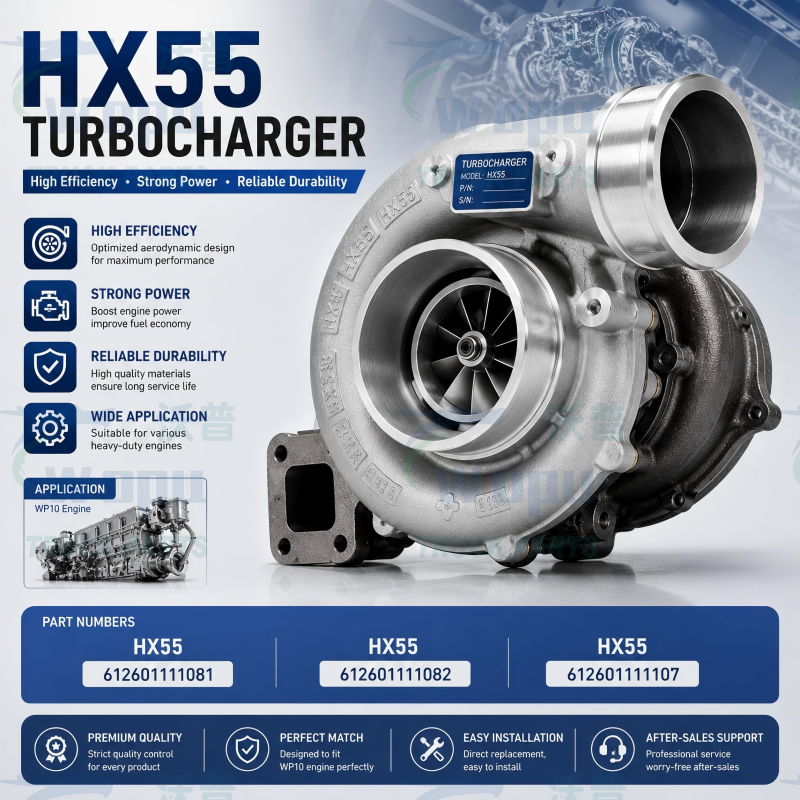 HX55 Turbocharger Assembly for Heavy Duty Diesel Engines