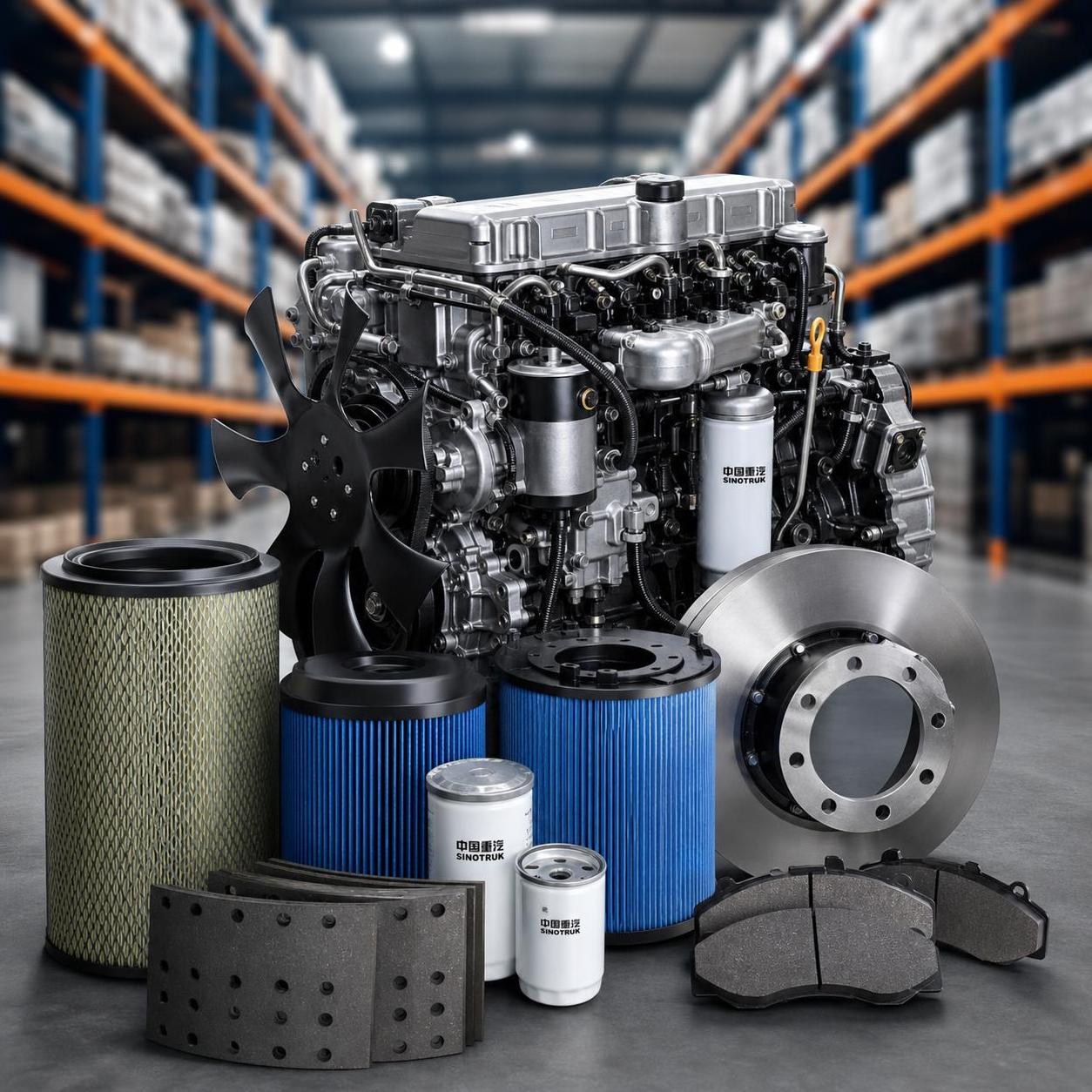 Chinese Heavy-Duty Truck Complete Spare Parts Surge Global Demand in 2026, Full-Spectrum Supply for SINOTRUK, FAW, SHACMAN, FOTON & DONGFENG