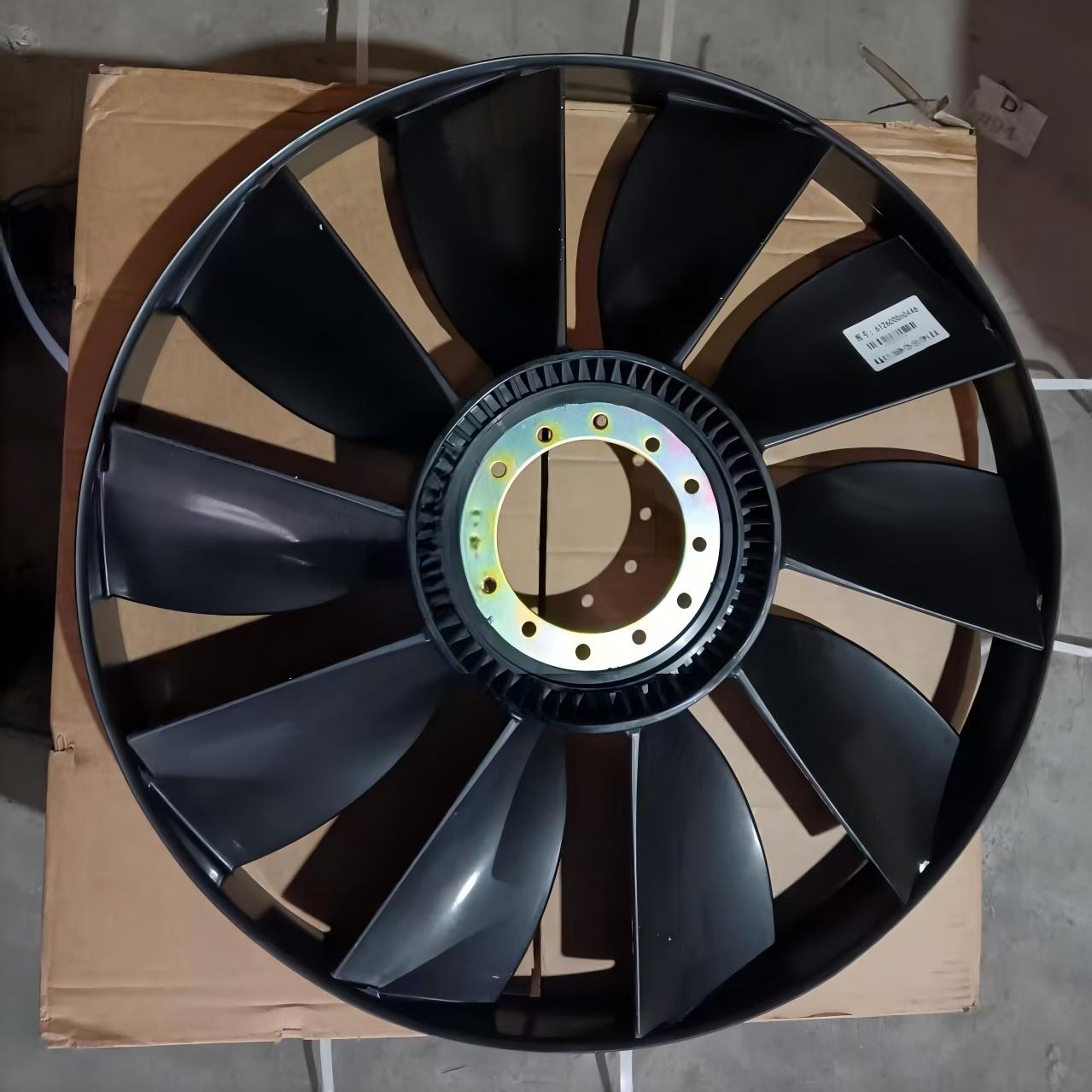 Fan Blade HOWO Black Heavy Duty Engine Cooling Fan Assembly for SINOTRUK HOWO Truck