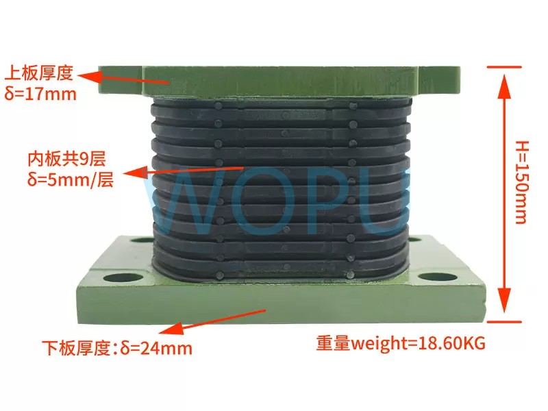 Sinotruk Rubber Mount 4 AZ9725520278 AZ9725520276 for Shaanqi Heavy Duty Truck Suspension Parts