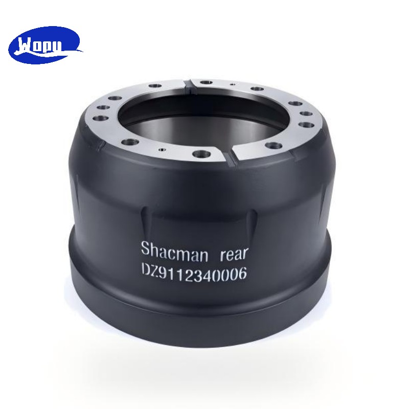 SHACMAN Rear Brake Drum DZ9112340006 for Heavy Duty Truck Brake System Parts