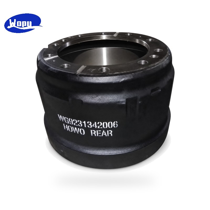 Sinotruk HOWO Rear Brake Drum WG9231342006 for Heavy Duty Truck Brake System Parts