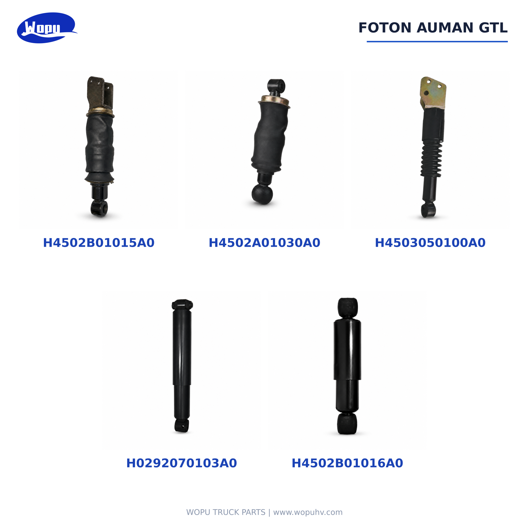 Sinotruk HOWO T7H Shock Absorber WG9925688101 for Heavy Duty Truck Rear Axle Suspension Parts