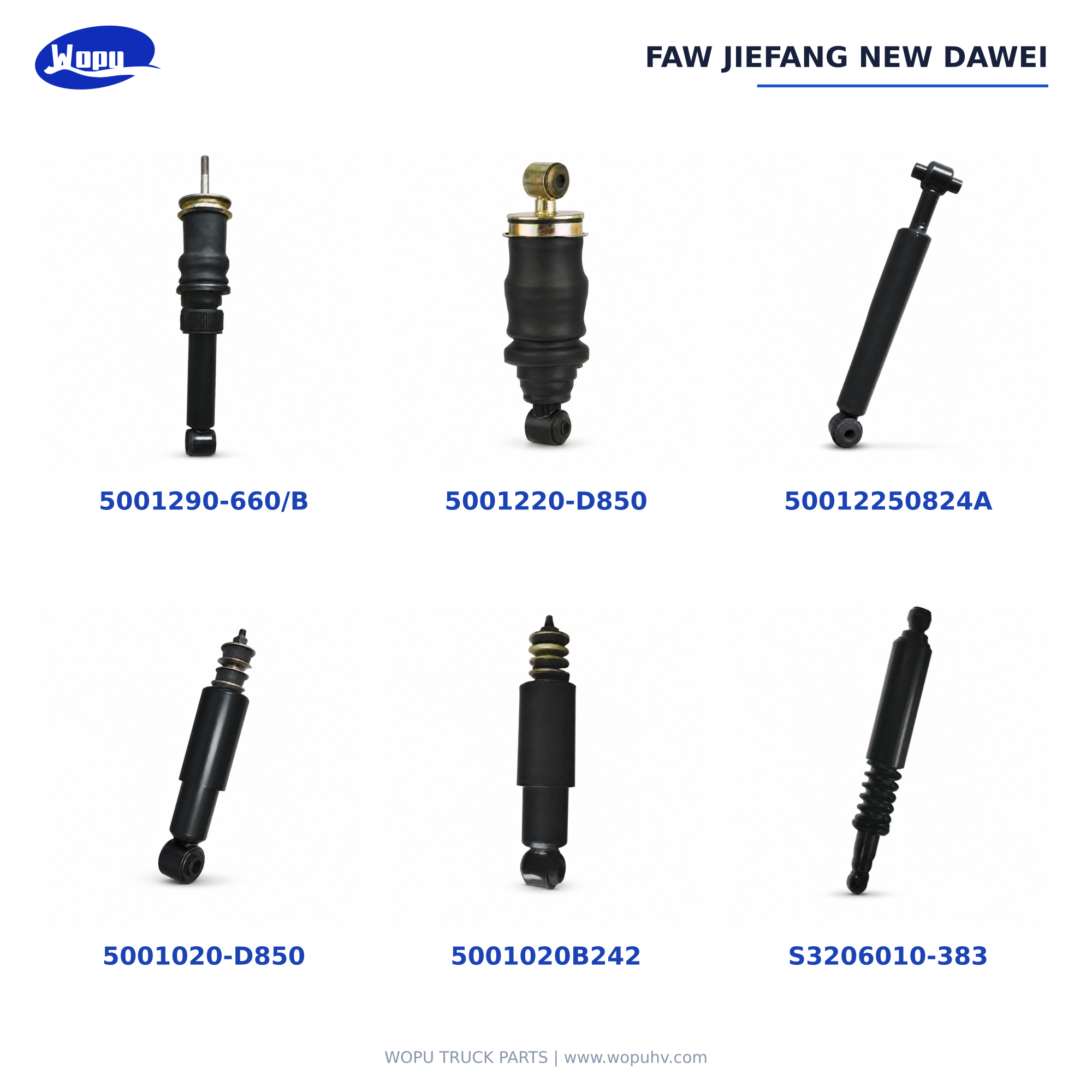 Sinotruk HOWO T7H Shock Absorber WG9925688101 for Heavy Duty Truck Rear Axle Suspension Parts