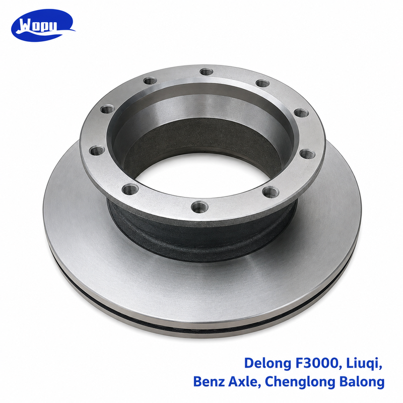 Delong F3000 Liuqi Chenglong Balong Benz Axle Brake Disc Truck Brake Rotor for Heavy Duty Disc Brake Parts