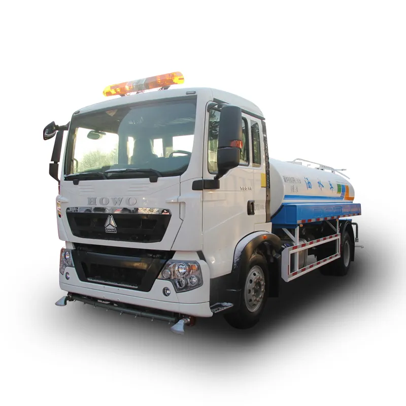 شاحنة خزان مياه HOWO مستعملة 4x2 بقوة 371HP ورشاش 6 عجلات