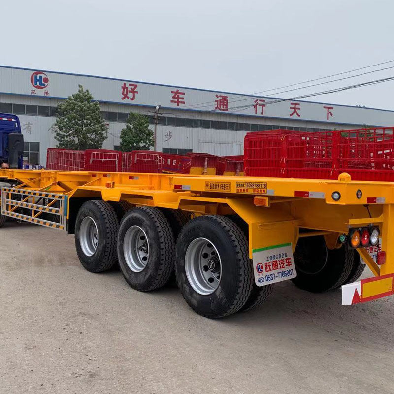 Semirremolque portacontenedores usado Liangshan Yuetong serie 8-13m
