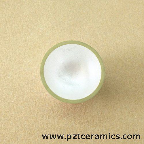 Piezoelectric Spheres and Hemispheres