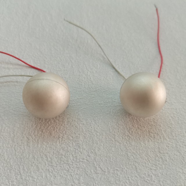 High Quality Different Size Piezoelectric Ceramic Sphere with Soldered Wire