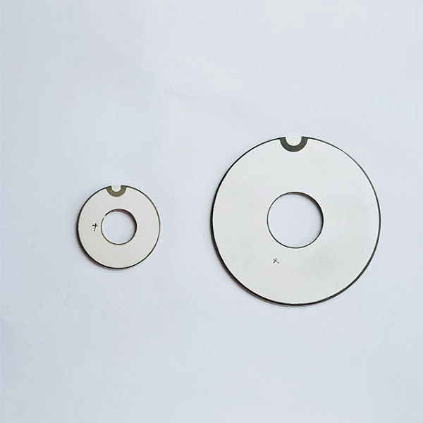Wrap Around Electrode 1.25MHz Piezo Ring Big Dimension Thin Thickness
