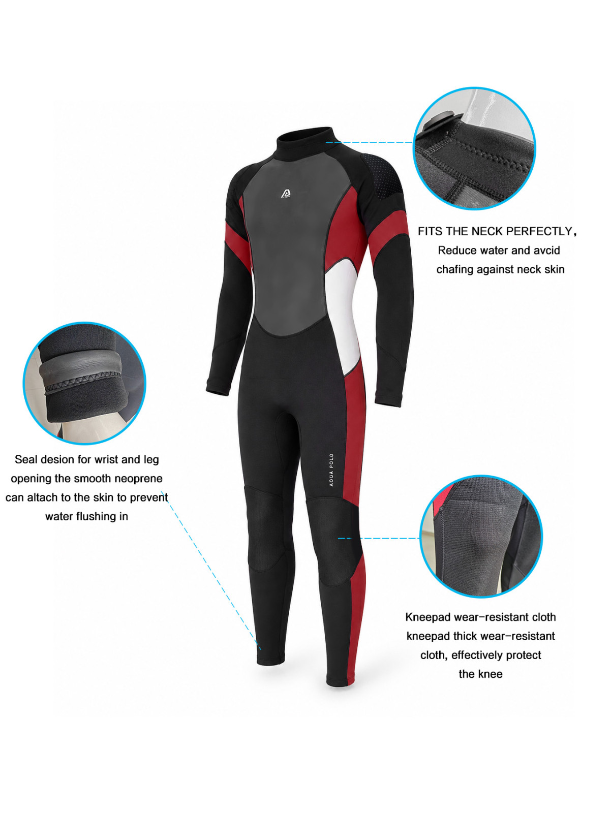 No.M245-246 Men's wetsuit, one-piece diving suit, full body wetsuit, neoprene wetsuit, scuba diving, surfing suit, warm wetsuit, waterproof diving suit