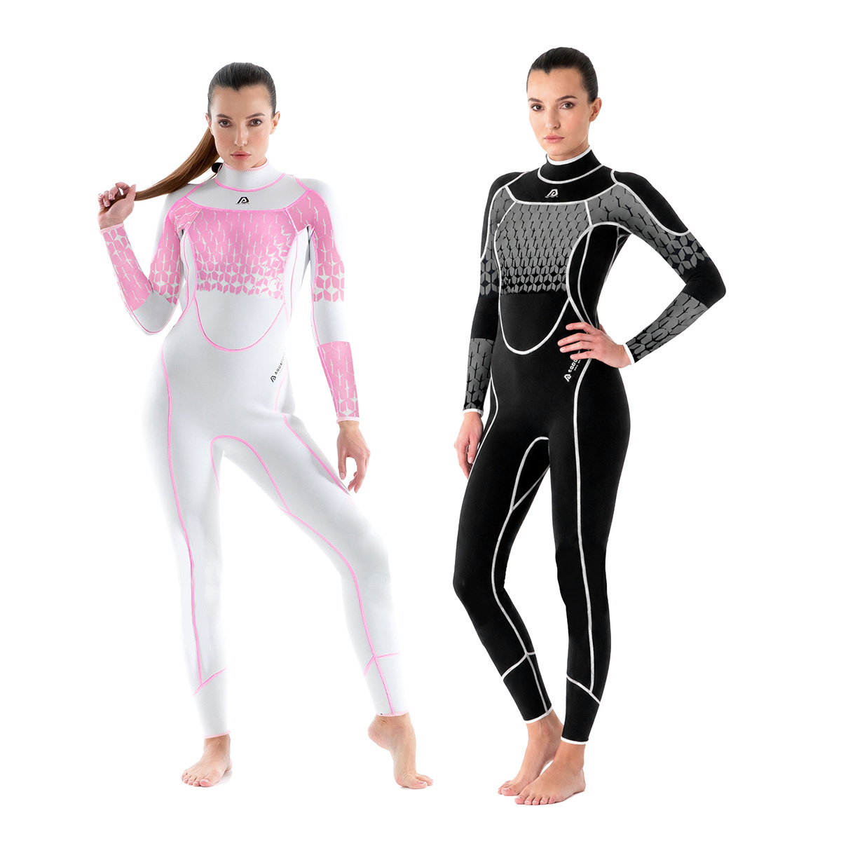 No.223-M224 Slim Fit Womens One Piece Wetsuit Thermal Fullsuit for Freediving Surfing