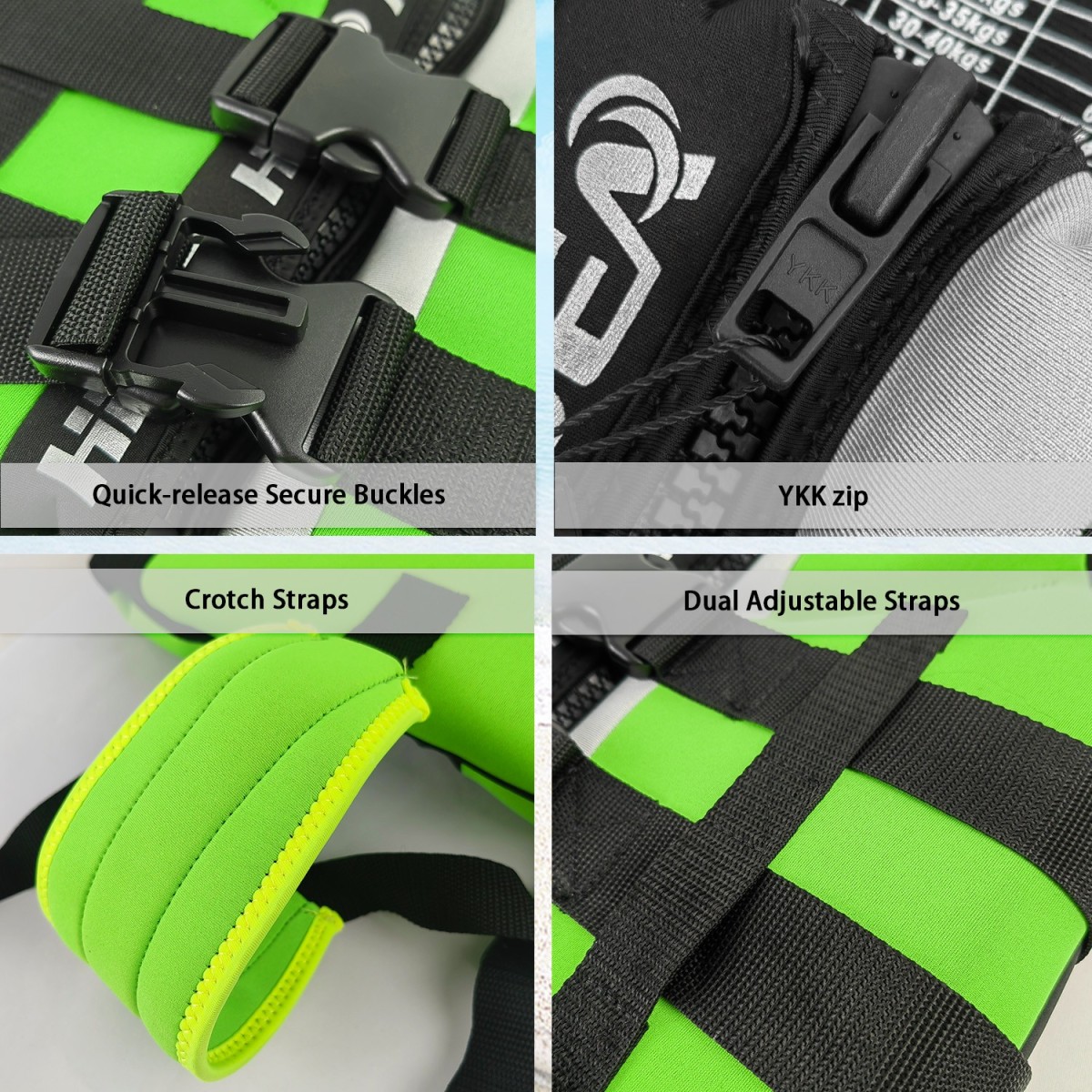 画板 3 Kids Neoprene Buoyancy Swim Vest Adjustable Safety Strap | YourBrand