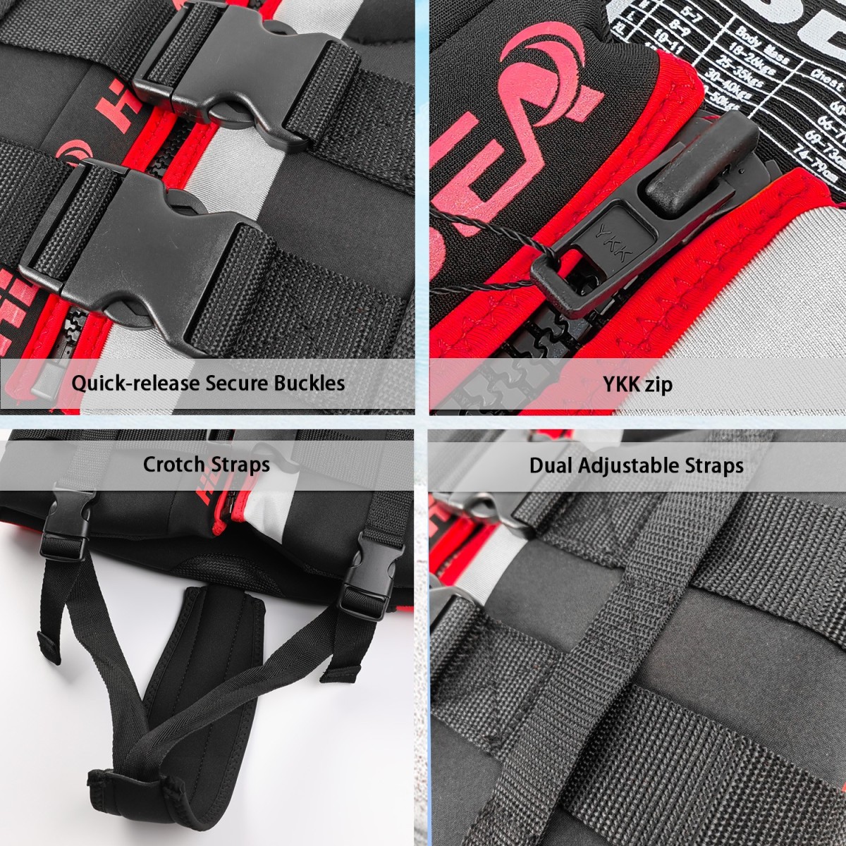 画板 3 Kids Neoprene Buoyancy Swim Vest Adjustable Safety Strap | YourBrand