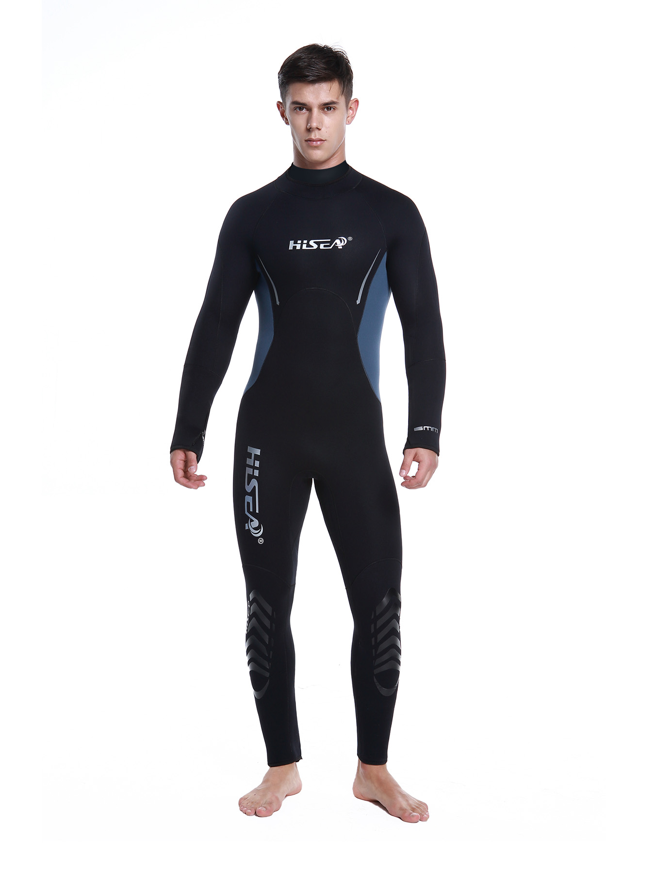 No.M088 Men 5mm Full Body Scuba Diving Wetsuit Detachable Wrist Ankle Zippers