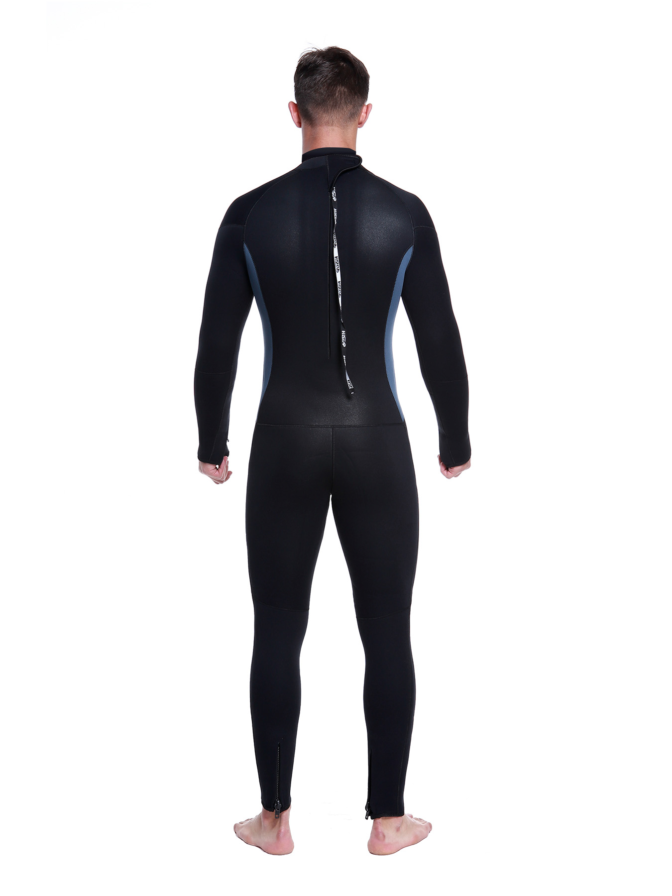 No.M088 Men 5mm Full Body Scuba Diving Wetsuit Detachable Wrist Ankle Zippers
