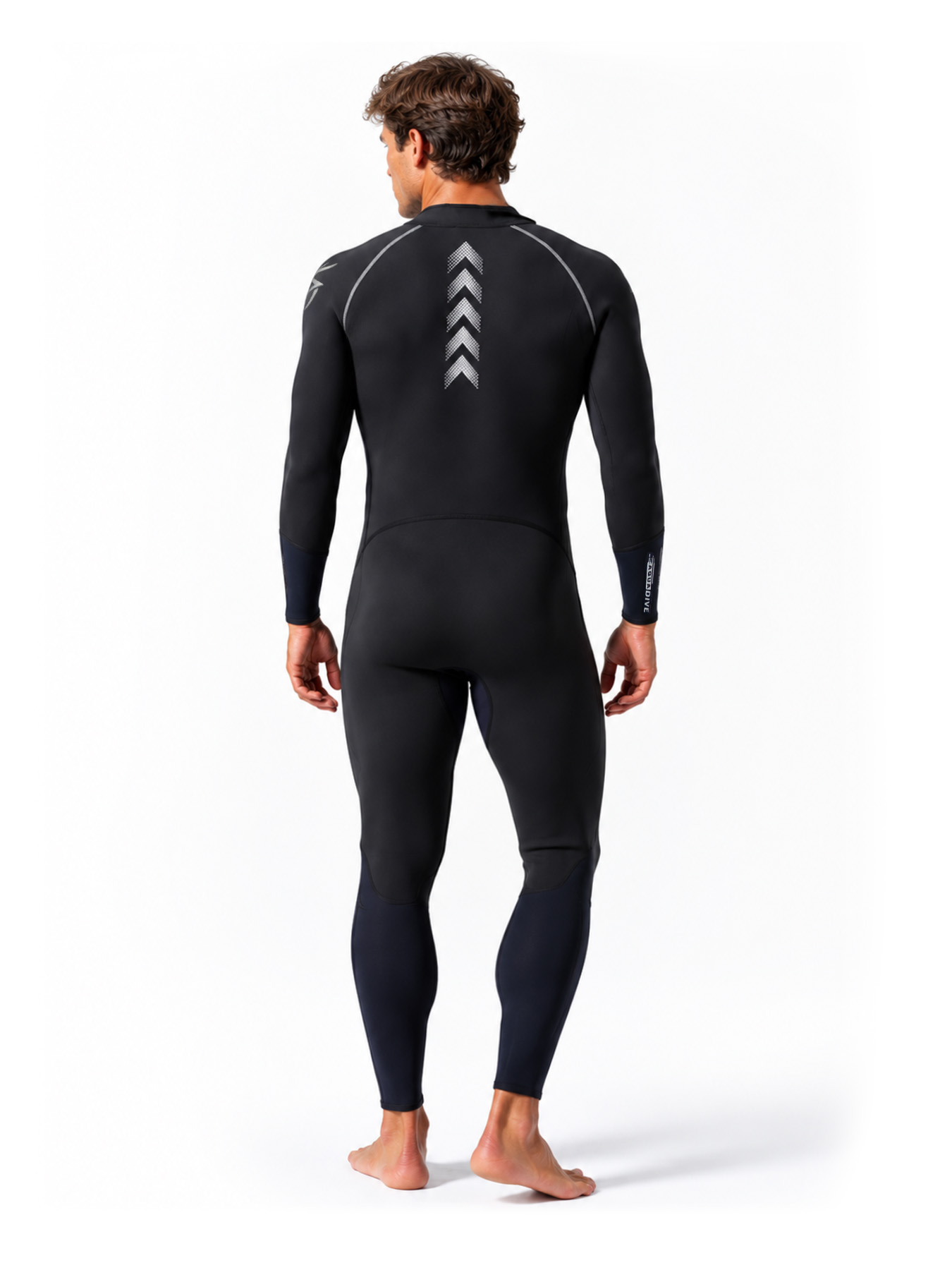 No.M357 Hisea 3MM Super Stretch Neoprene Swimwear with Front Zipper for Beach Surfing