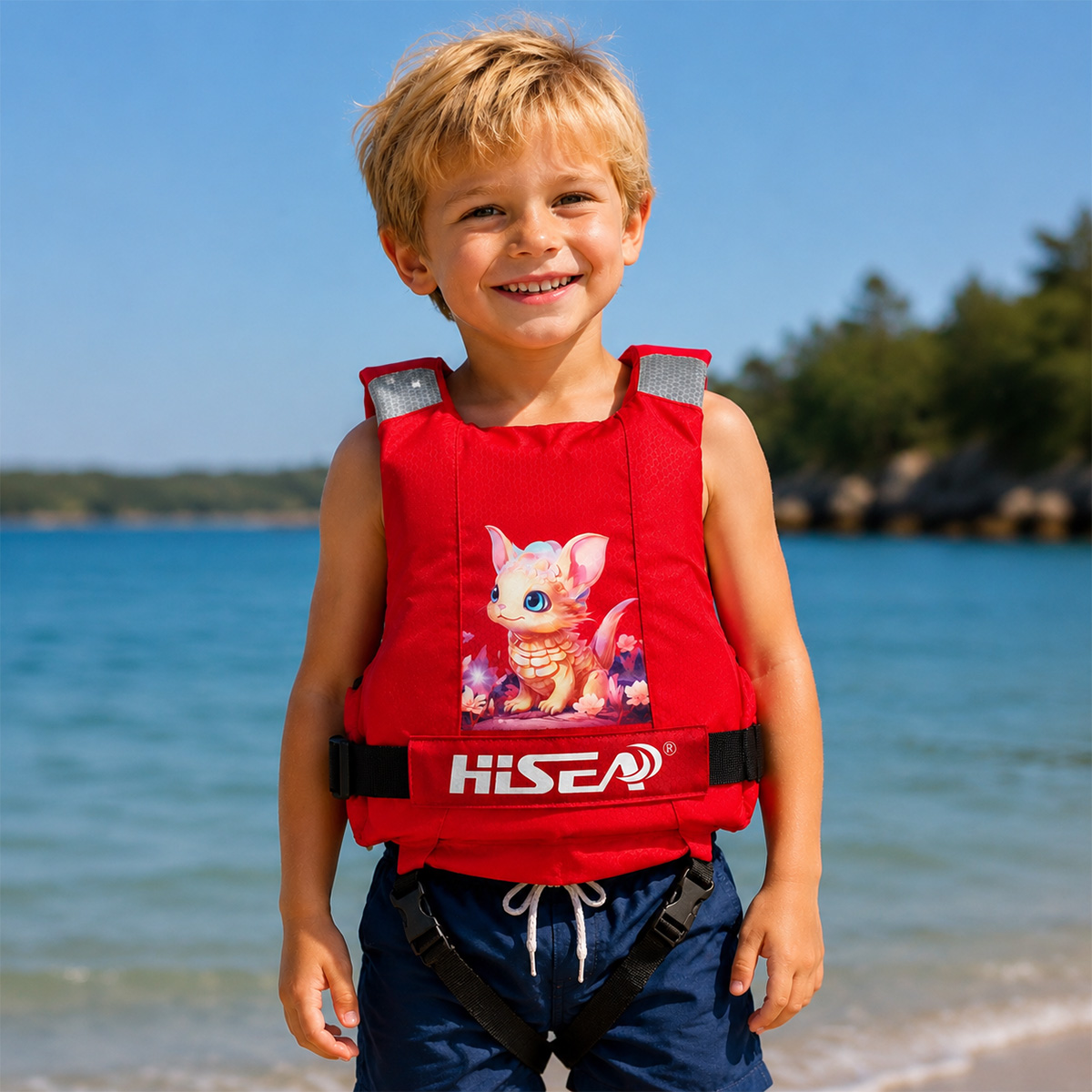 No.L232 Kids Life Jacket USCG Approved Foam PFD Children Swim Vest for Beach Pool Boating | YourBrand