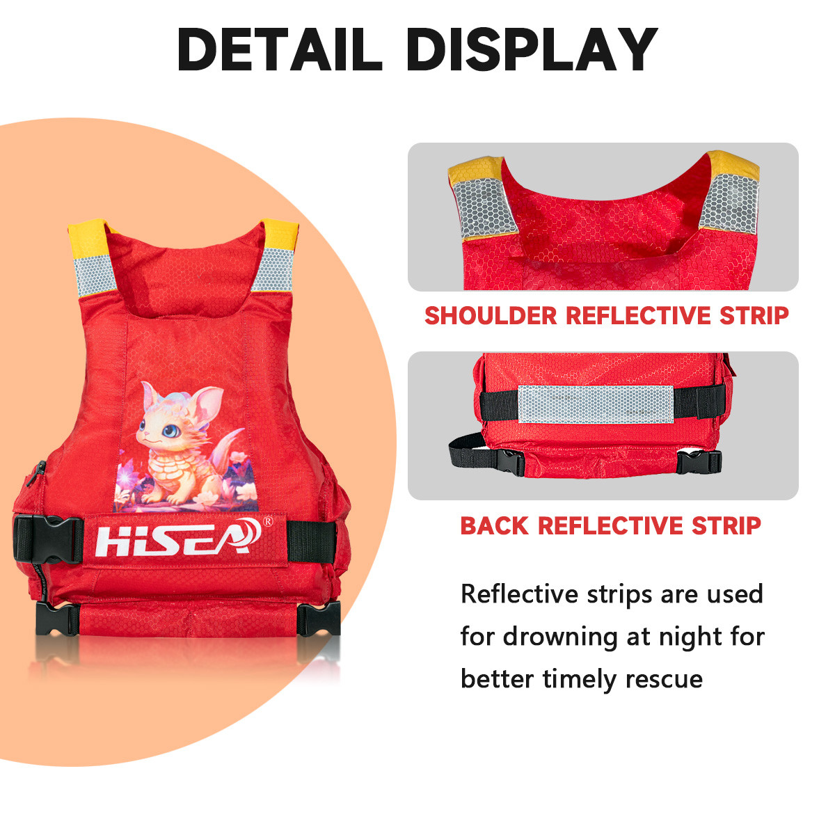4 No.L232 Kids Life Jacket USCG Approved Foam PFD Children Swim Vest for Beach Pool Boating | YourBrand