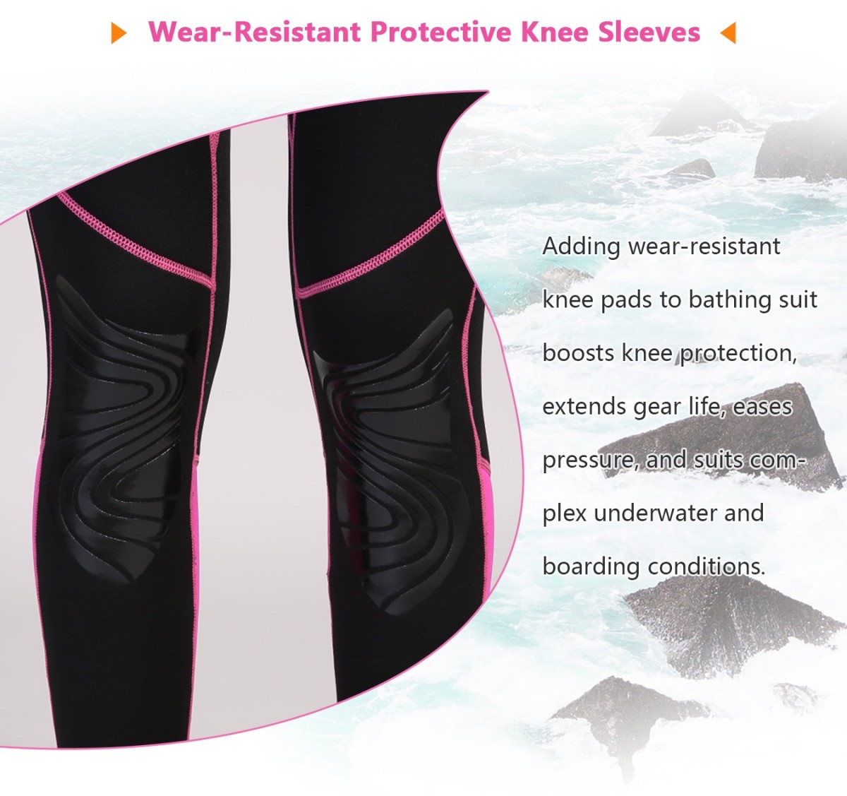 M006_07 No.M006 Women Full Body Neoprene Wetsuit Stretch Diving Suit for Surf Snorkel Swim