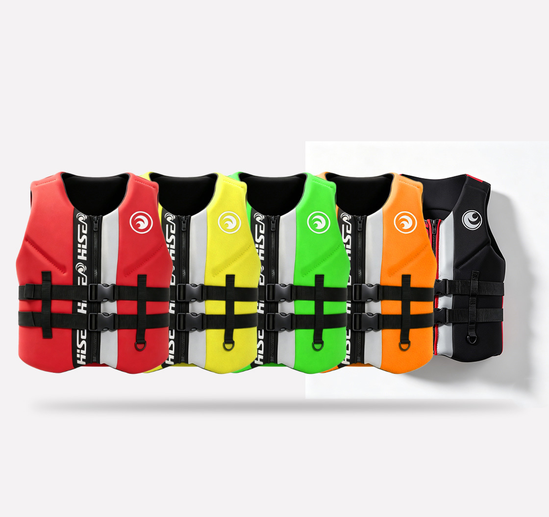 Adult Neoprene Life Jacket Adjustable Buoyancy Water Sports Safety Vest