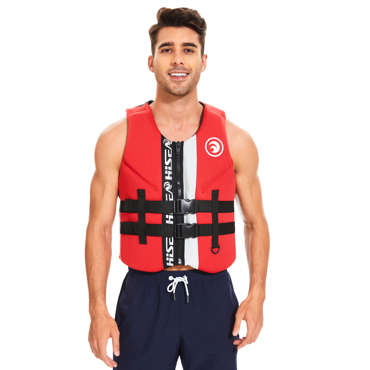 Adult Neoprene Life Jacket Adjustable Buoyancy Water Sports Safety Vest