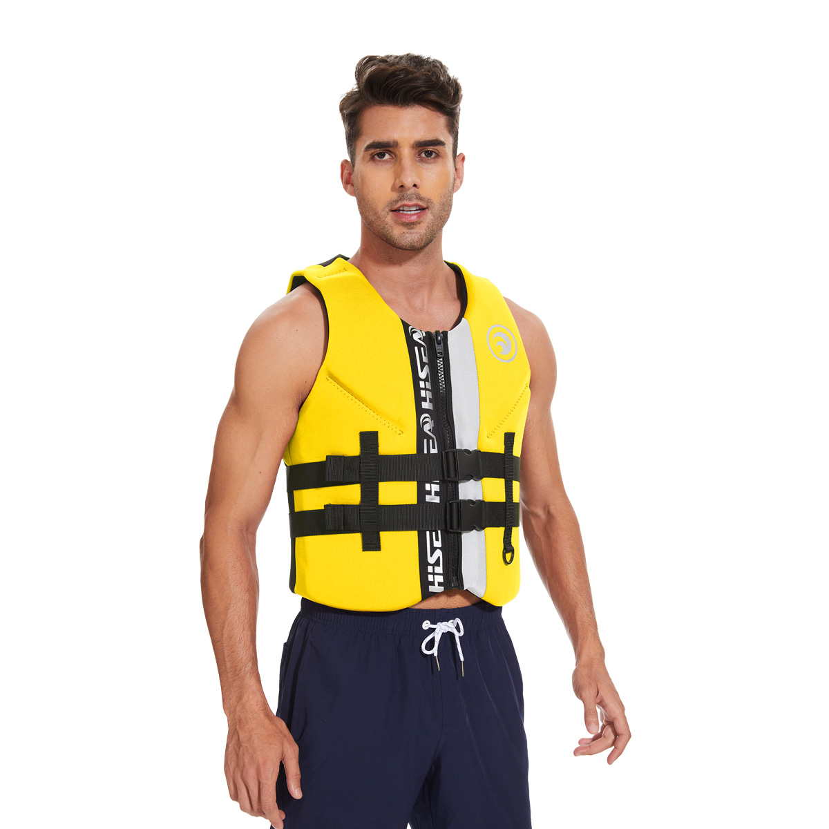 Adult Neoprene Life Jacket Adjustable Buoyancy Water Sports Safety Vest