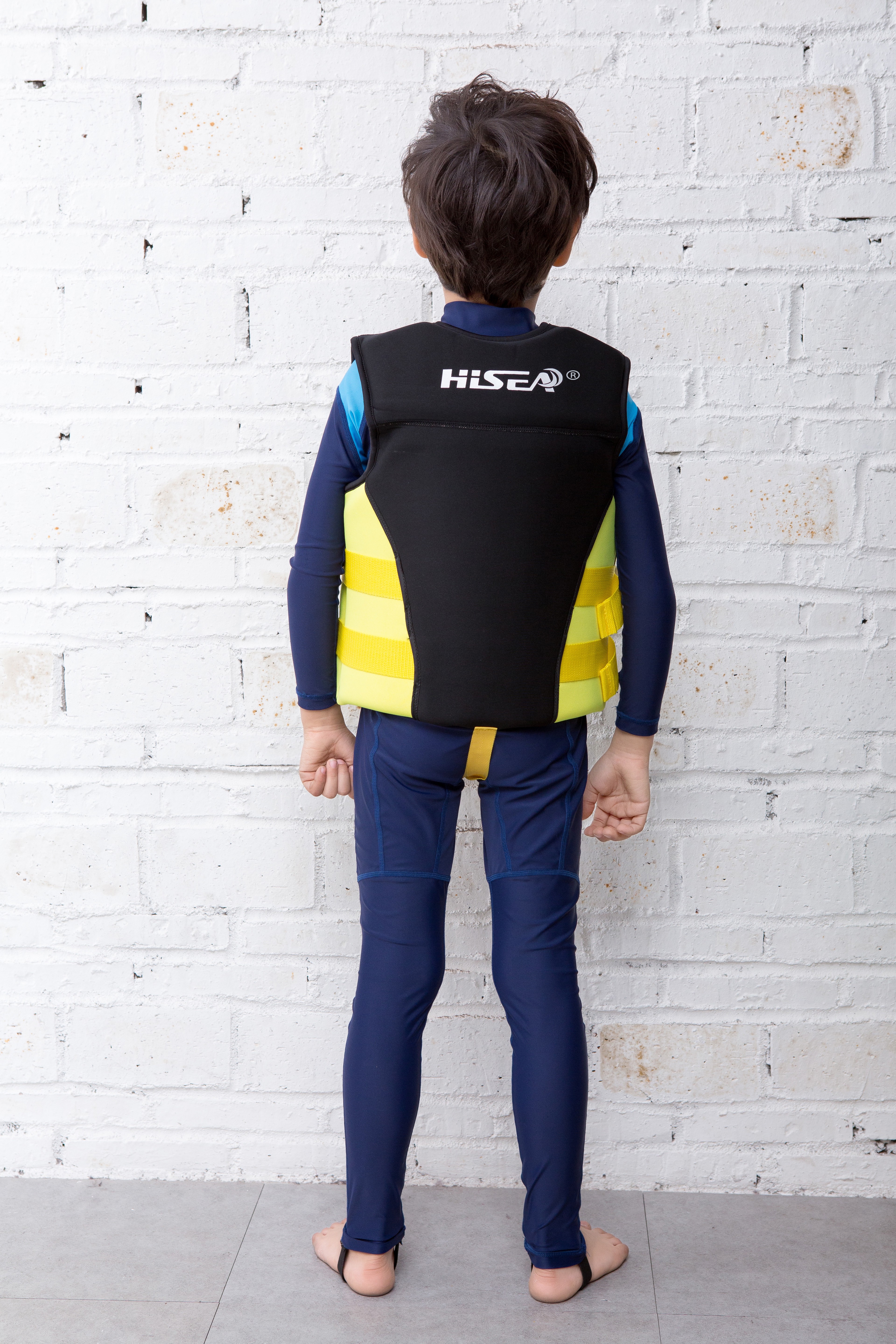 No.L016+L157 HISEA Kids Neoprene Life Jacket, Child Flotation Vest with Adjustable Safety Straps for Swimming Boating Watersports
