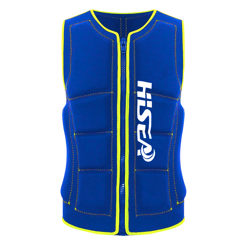 No.L019 Adult Neoprene Life Vest Unisex Front Zip Buoyancy Jacket for Surfing Wakeboarding Kayaking