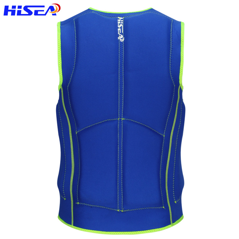No.L019 Adult Neoprene Life Vest Unisex Front Zip Buoyancy Jacket for Surfing Wakeboarding Kayaking