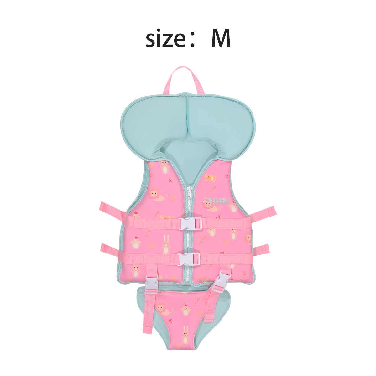No.L092 Kids Float Life Jacket Toddler Swimming Vest with Head Support, Baby Water Float Vest for Pool Beach