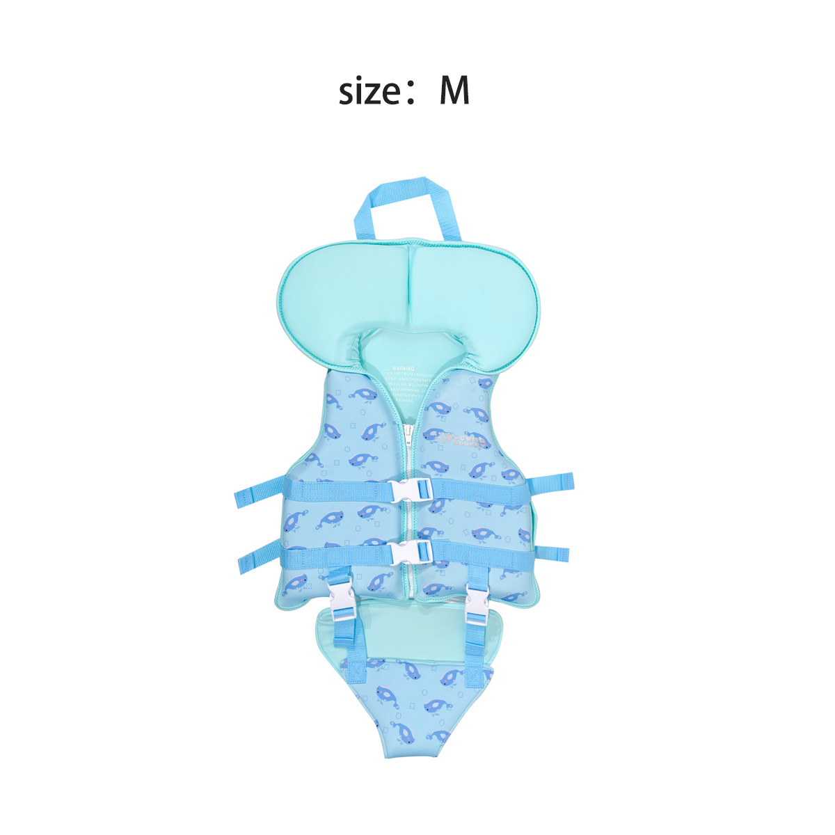 No.L092 Kids Float Life Jacket Toddler Swimming Vest with Head Support, Baby Water Float Vest for Pool Beach