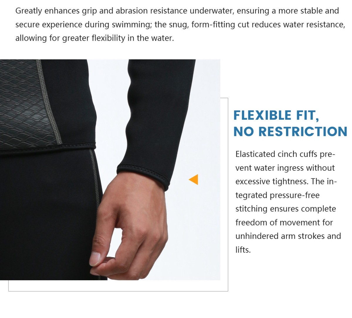 images_06 HISEA Men Front Zip Wetsuit Top 3mm Neoprene Long Sleeve Diving Jacket Thermal Stretch Swim Shirt for Surfing Snorkeling Kayaking