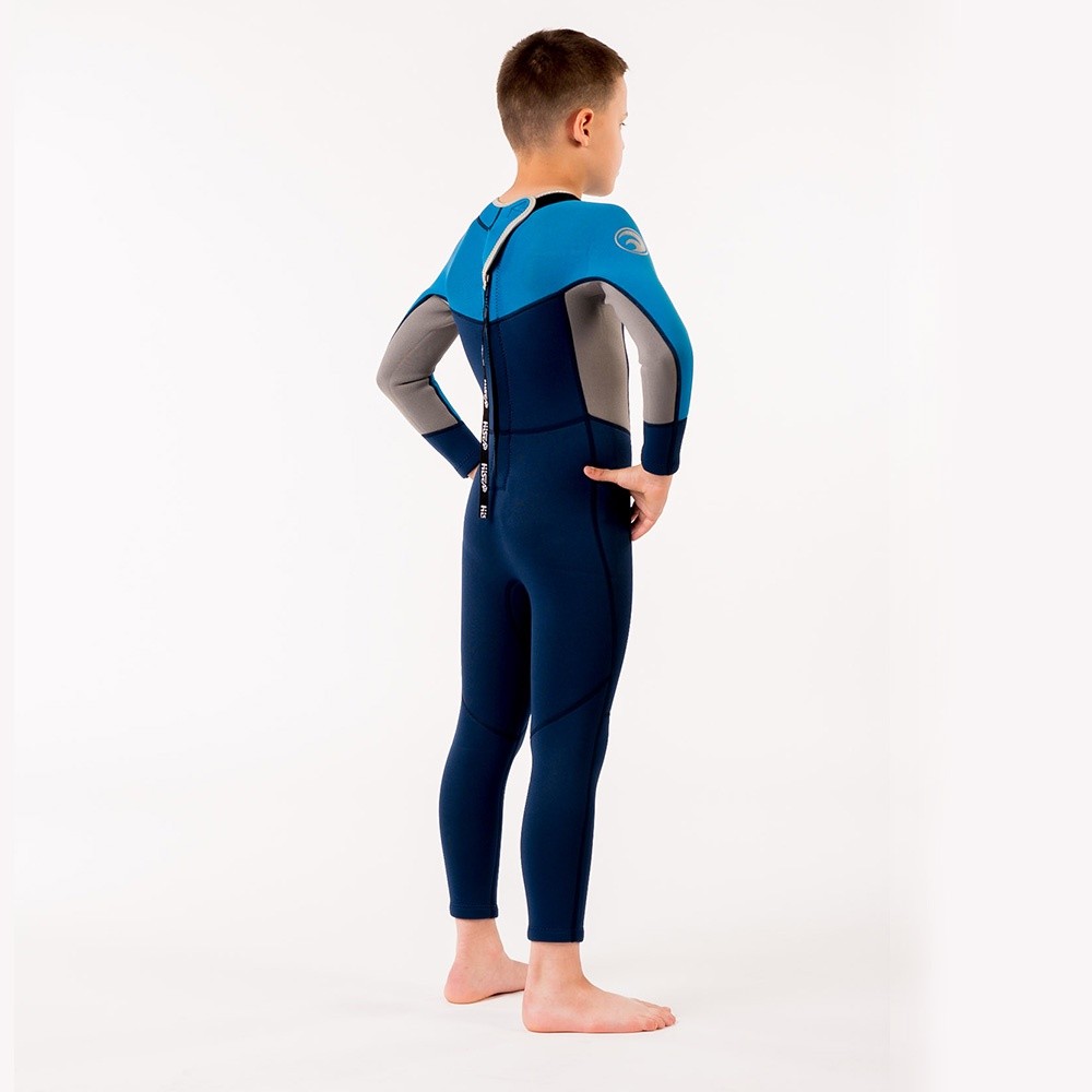 4 Kids Boys Full Body Long Sleeve Neoprene One Piece Diving Wetsuit XXS-XL