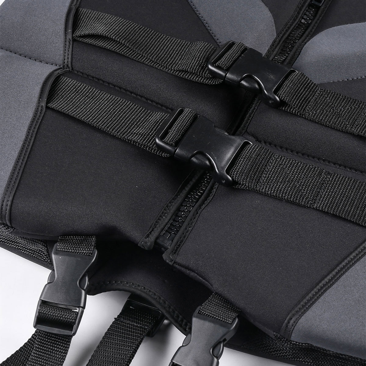 4 Adjustable Neoprene Adult Safety Life Vest Double Buckle Flotation Jacket for Surf Boating Snorkeling