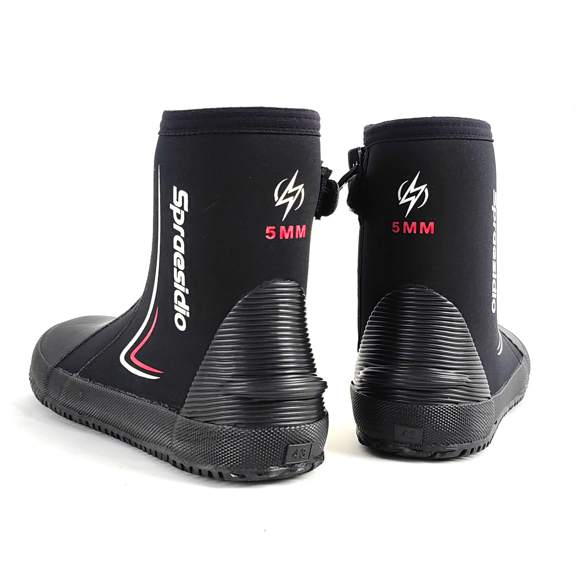 5mm Neoprene Diving Boots, Anti‑Slip Rubber Sole Wetsuit Boots for Snorkeling Surfing Beach Water Sports