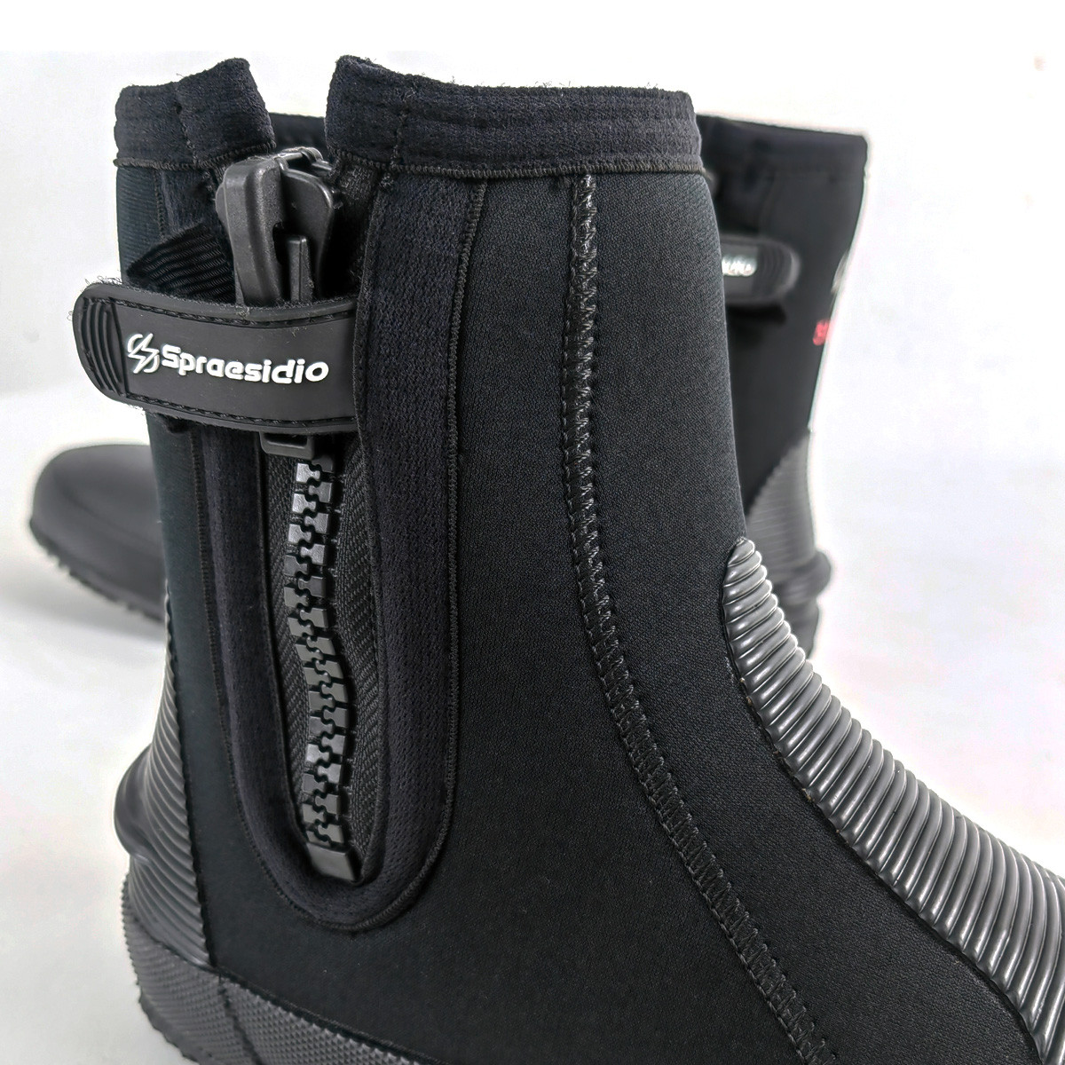 4 5mm Neoprene Diving Boots, Anti‑Slip Rubber Sole Wetsuit Boots for Snorkeling Surfing Beach Water Sports
