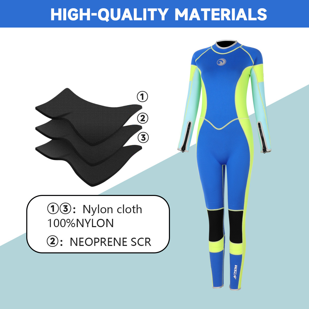 5 Women’s Full Wetsuit 3mm Neoprene Diving & Surfing Suit