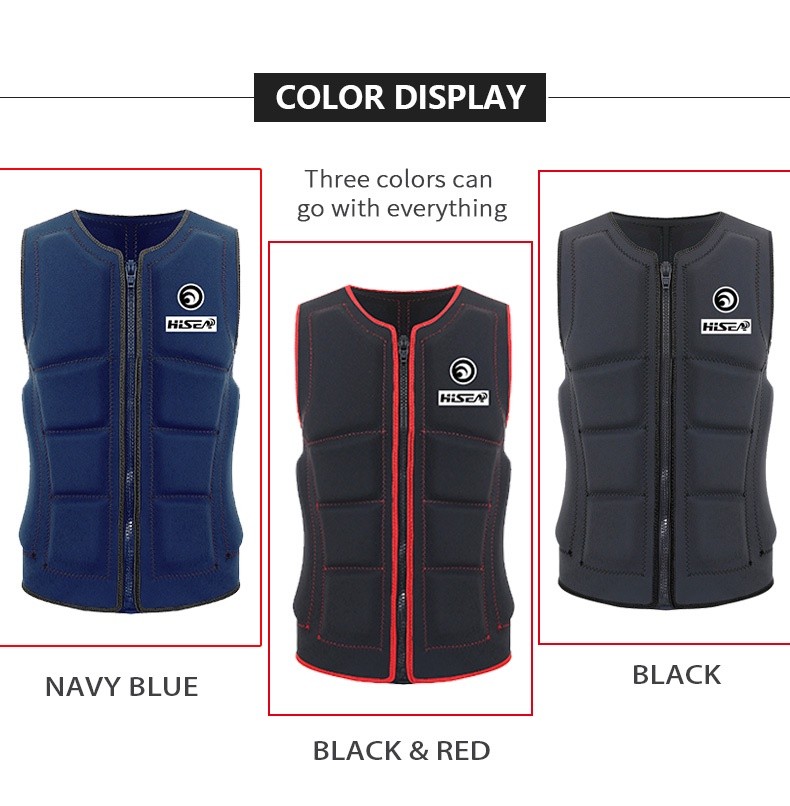 详情页_04 HISEA Neoprene Life Vest Adult Buoyancy Flotation Jacket for Jet Ski Surfing Rafting Kayaking Water Sports Waterproof Safety Life Jacket