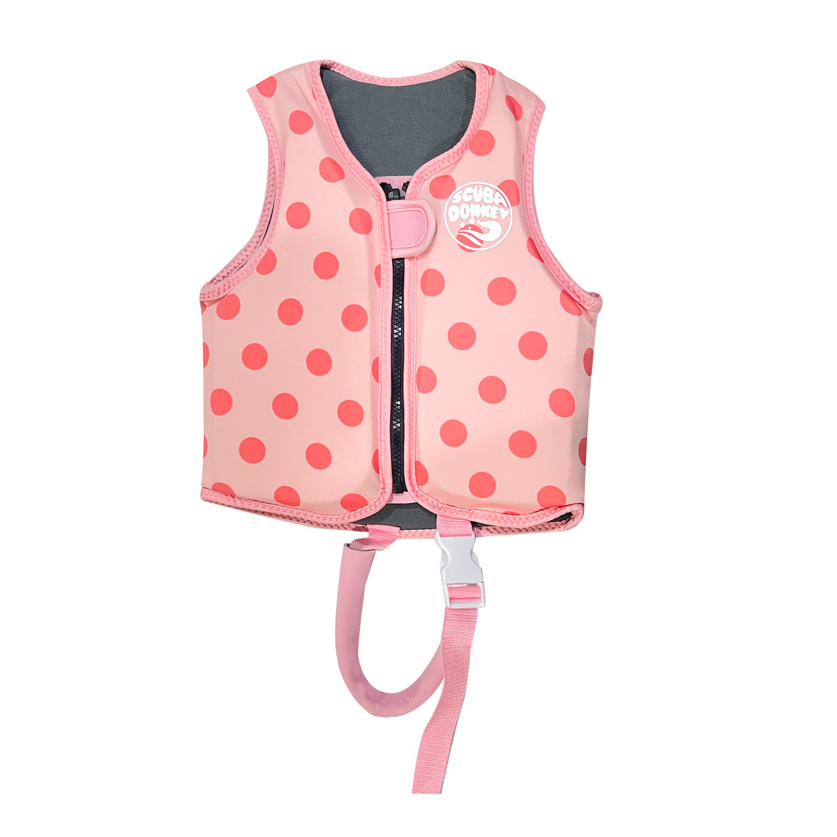 2 Toddler Kids Polka Dot Life Vest Child Safety Flotation Jacket for Swimming Beach Pool Water Sports