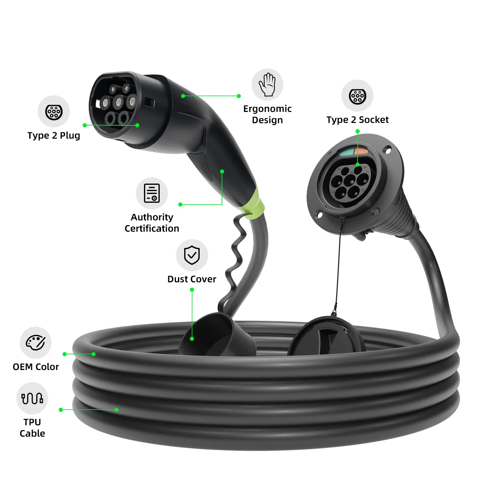 ¿Se puede utilizar un cable Tipo 2 como cable de extensión? ¿Se puede utilizar un cable Tipo 2 como cable de extensión?