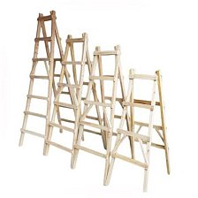 Wooden ladder without smooth surface Wooden ladder without smooth surface