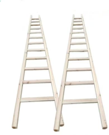 Extra thick single-sided cedar ladder