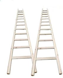 Extra thick single-sided cedar ladder Extra thick single-sided cedar ladder