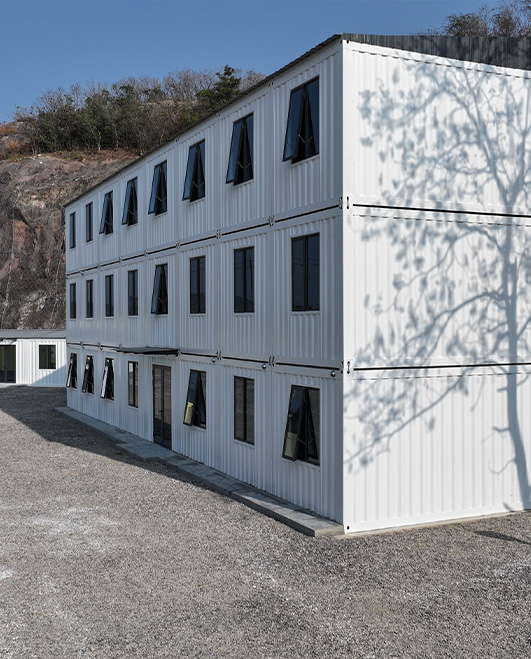 宁波新桥项目部三层模块化宿舍楼 & 餐厅项目案例