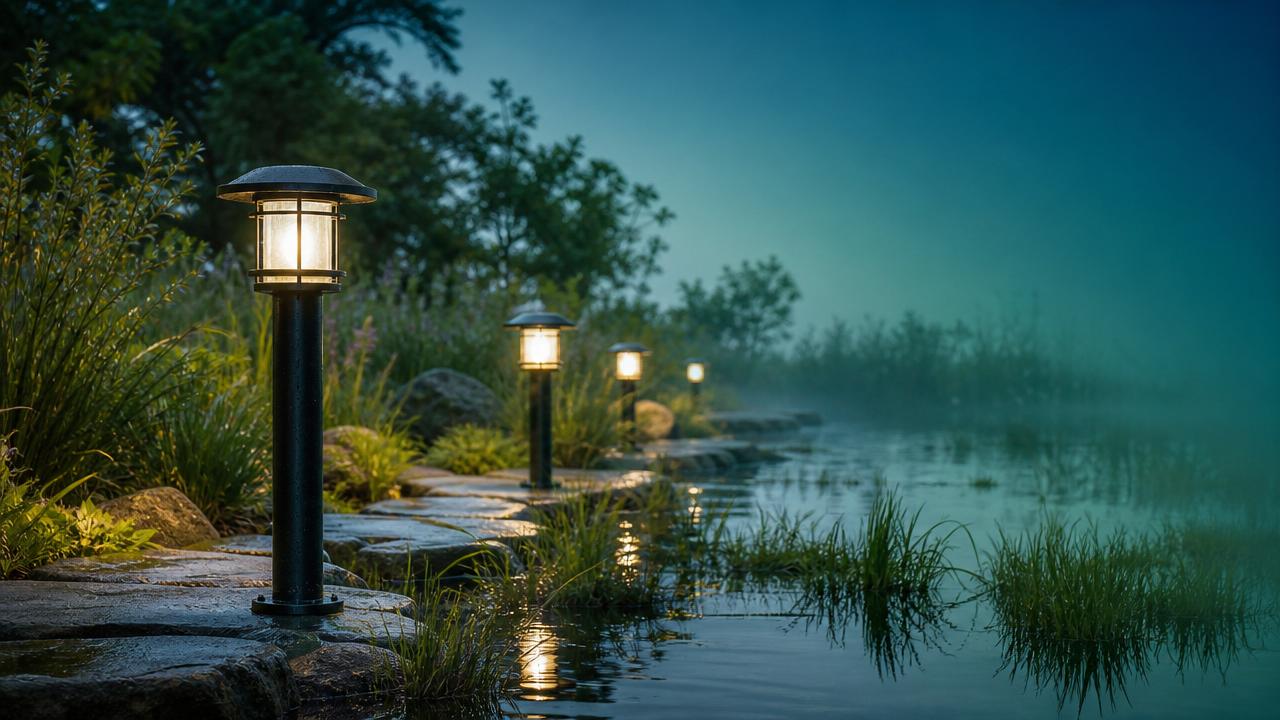 Choisir un éclairage de jardin et de pelouse LED pour les paysages humides