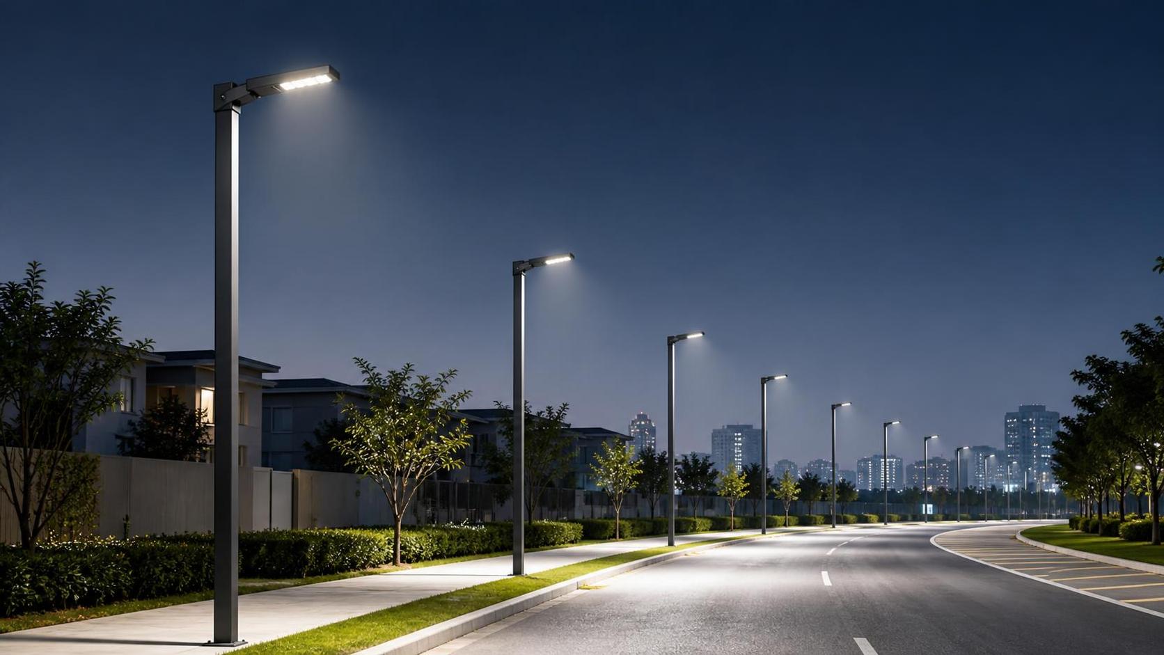 Quelle puissance en watts doit avoir un lampadaire LED pour les routes locales