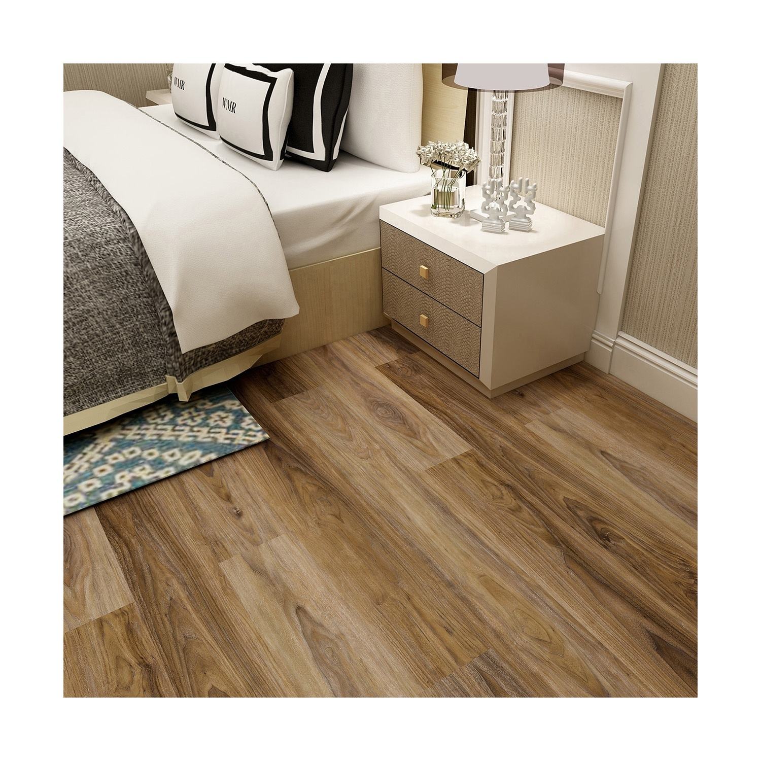  SPC Hybrid Waterproof Flooring Anti-Slip PVC Vinyl Interior Floor Easy Click Installation Made in China