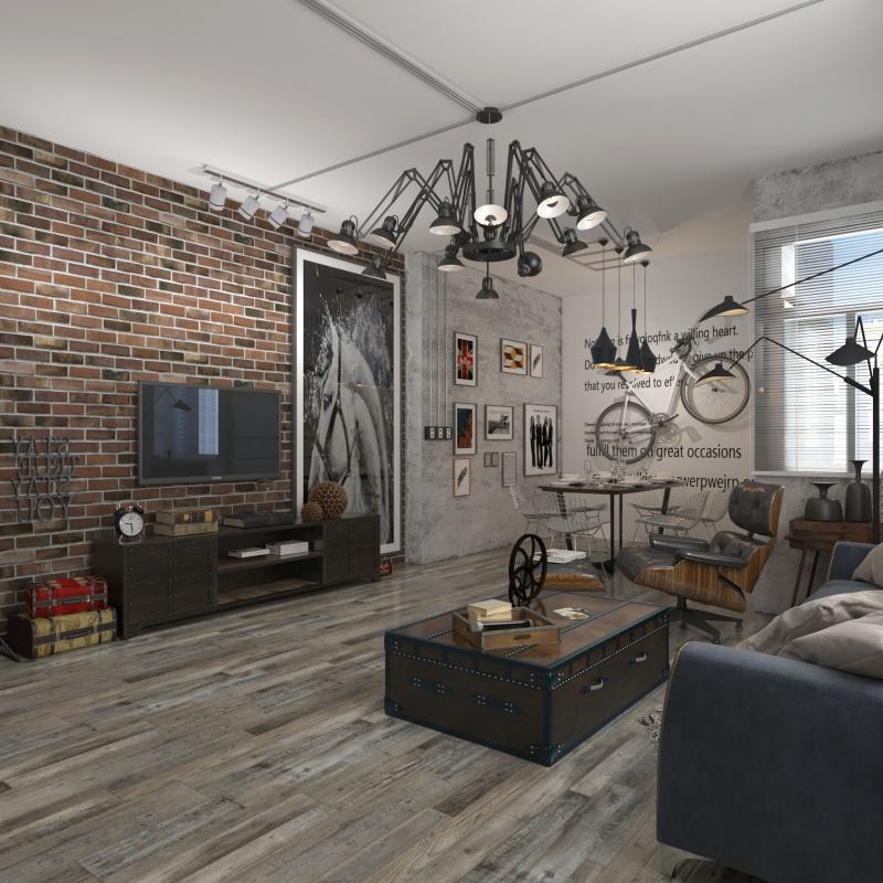 Modern Waterproof SPC Flooring for Home Apartment Hotel Villa Bathroom Living Room Indoor Use with Click Lock System