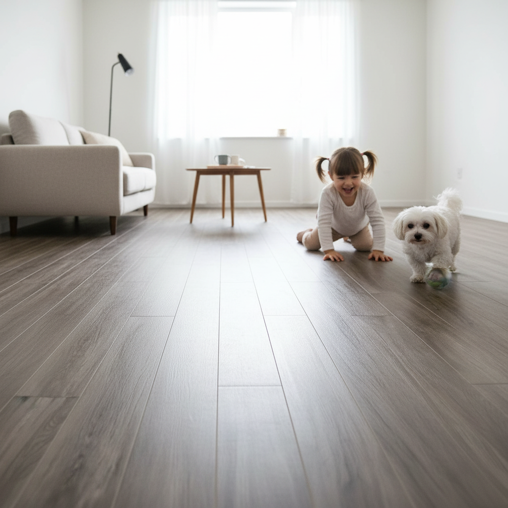 Commercial Wood Vinyl Plank Floating Fire Resistant SPC Flooring 5mm 6mm Waterproof